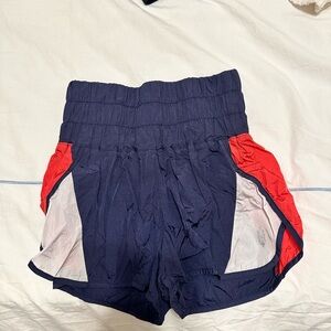 FP Movement Way Home shorts color block. Size small.